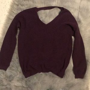 Dynamite knit open back sweater
